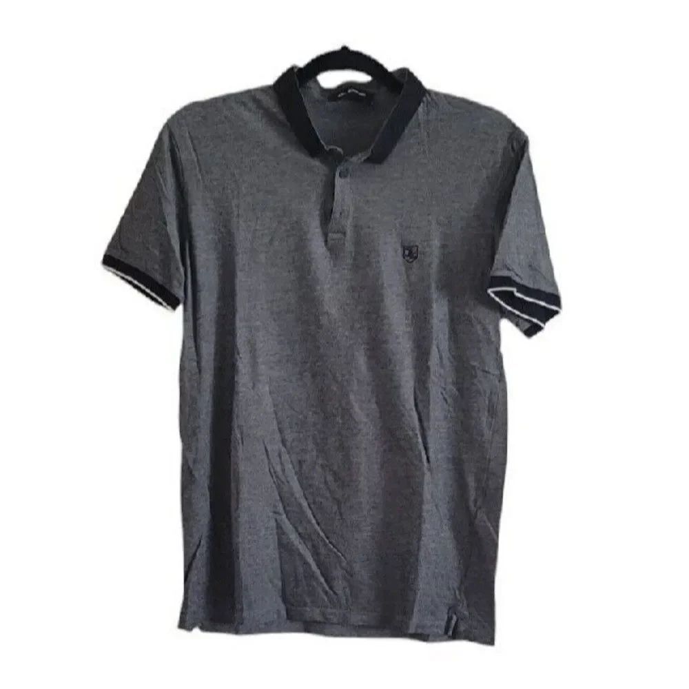 THE KOOPLES Gray Cotton Short Sleeve Collared Polo Golf Shirt Men's Size Small